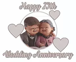 25 Years Wedding Anniversary Mug